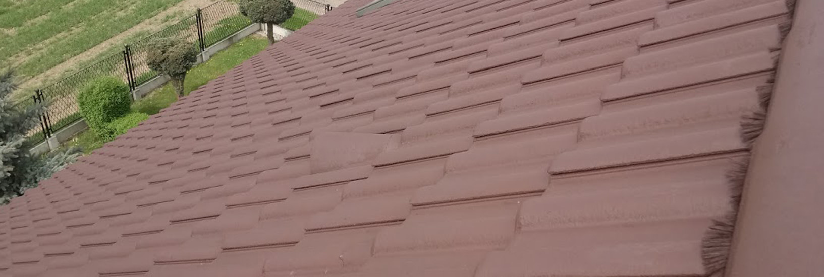 pomalowany dach wygląd